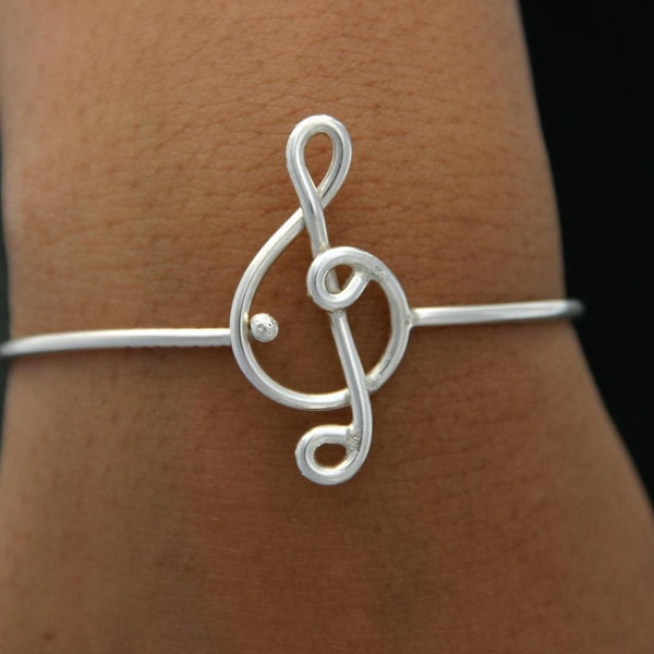 FREE Gift with this purchase Music Note Bracelet Sterling Silver Jewelry style 9