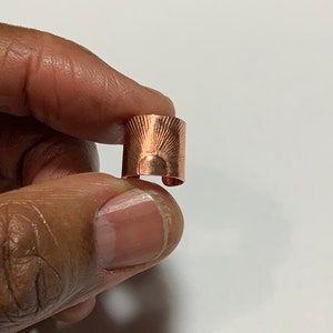 Copper, Brass, or Sterling Silver Ear cuff image 1