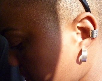 Sterling Silver Afrocentric Jewelry Ear Cuff