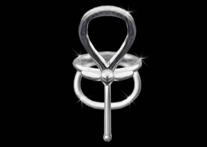 Ankh Jewelry Sterling Silver Wire Ring image 5