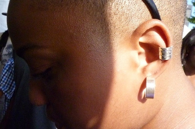 Copper, Brass, or Sterling Silver Ear cuff image 4
