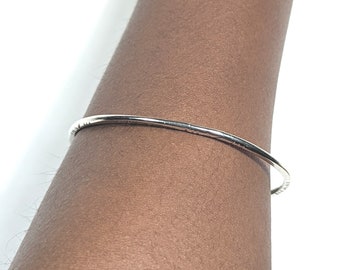 Sterling Silver 10 Gauge Bangle. Sets available.