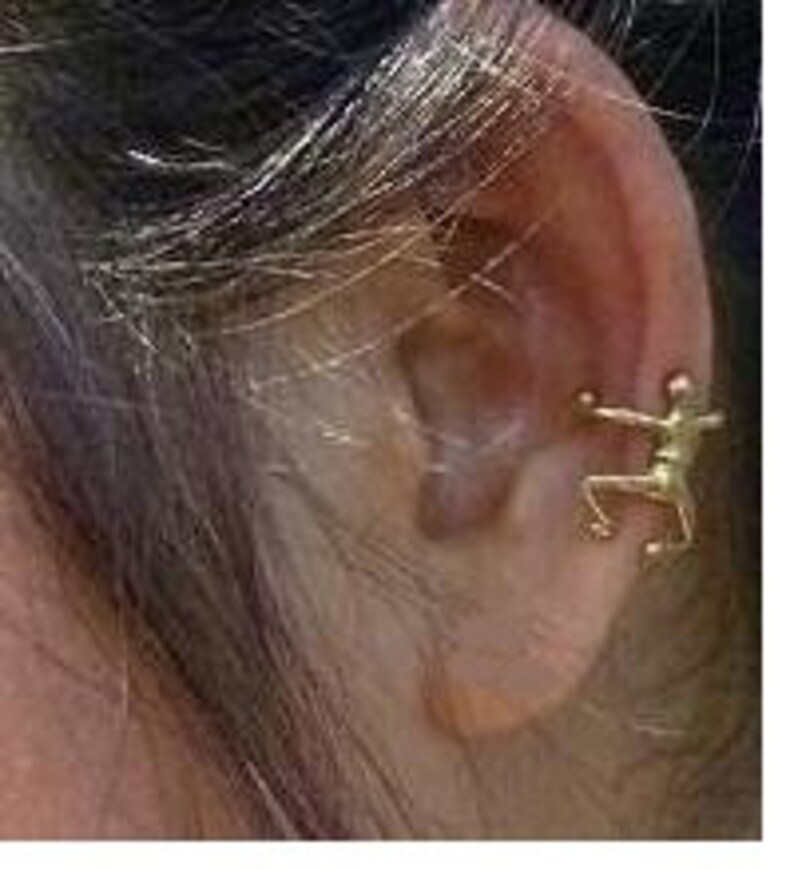 Brass Ear Cuff Unisex Jewelry Little Dancing Man Etsy
