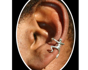 Special Listing for Essence Customer Sterling Silver Jewelry Fun Little Man Ear Cuff