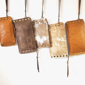 Bolso de mano grande de piel de vacuno vintage color marrón caramelo y vainilla