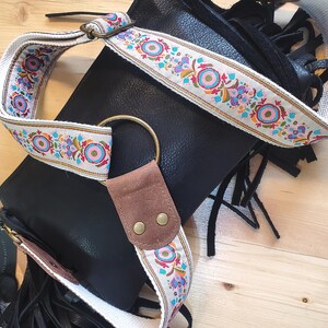 Guitar Purse Strap Woven Crossbody Strap Boho Purse Strap Vintage Tapestry Ribbon