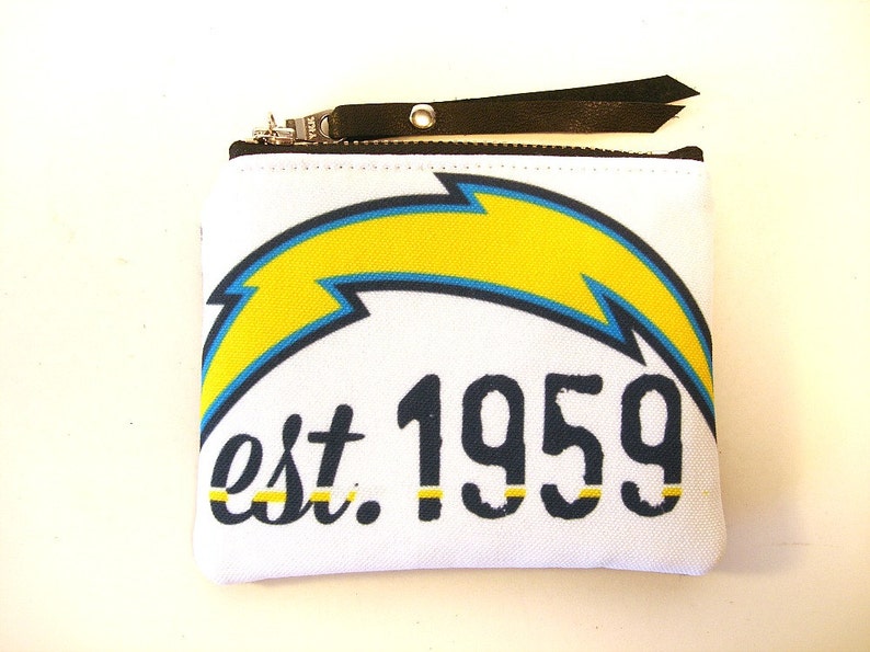 Los Angeles Football Coin Purse Small Pouch Chargers