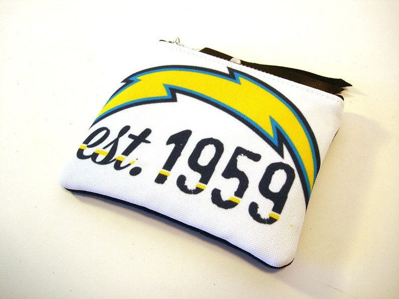 Los Angeles Football Coin Purse Small Pouch Chargers