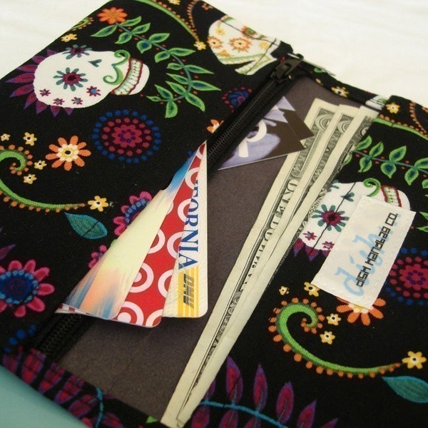 Sugar Skull Checkbook Cover