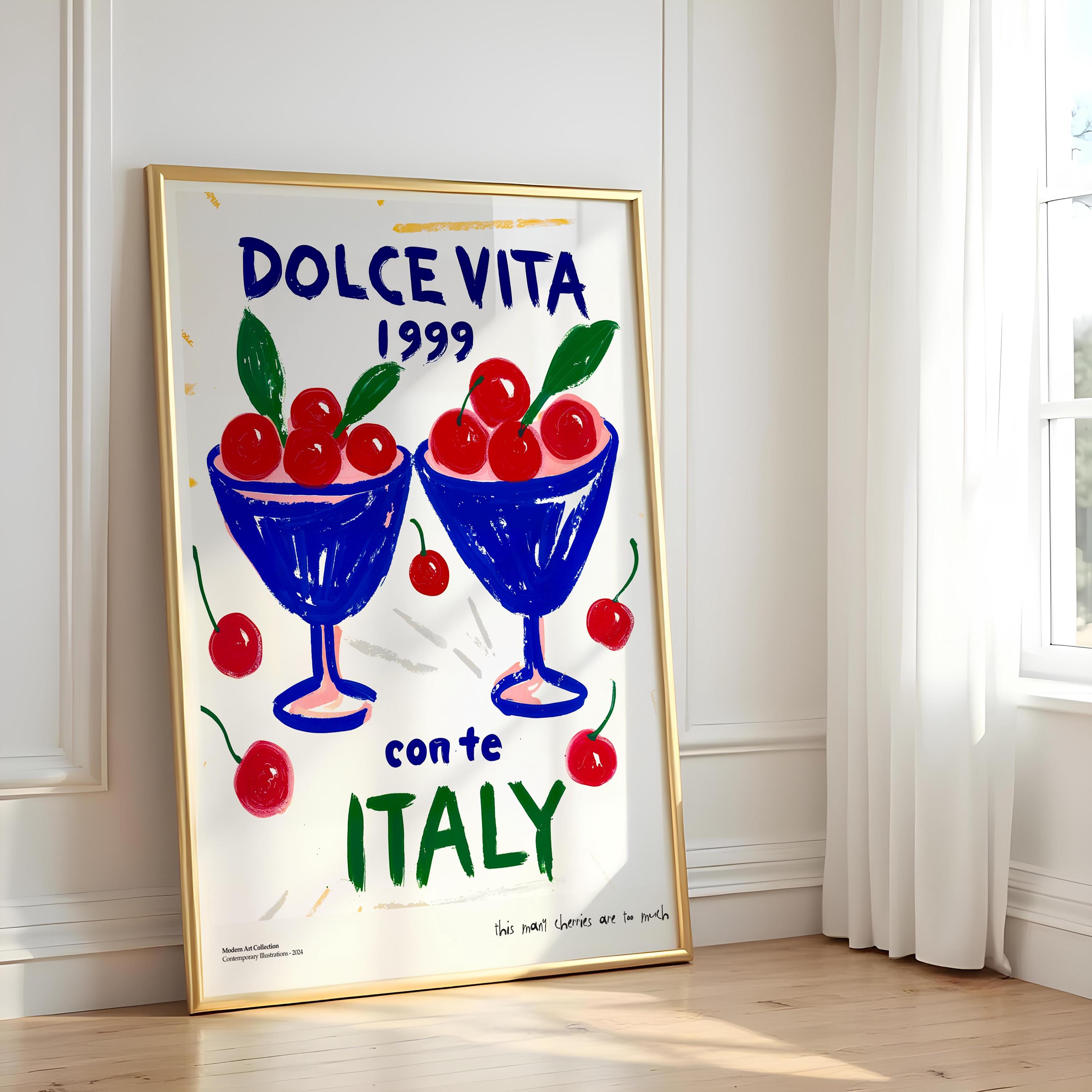 La Dolce Vita Italian Poster – Vintage-inspired Travel Print