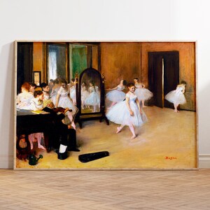 Edgar Degas The Dance Class Print, Classical Painting Poster, Modern Gallery Wall Decor, Ballet Lovers Gift, Nursery Decor, Ballerina Gift