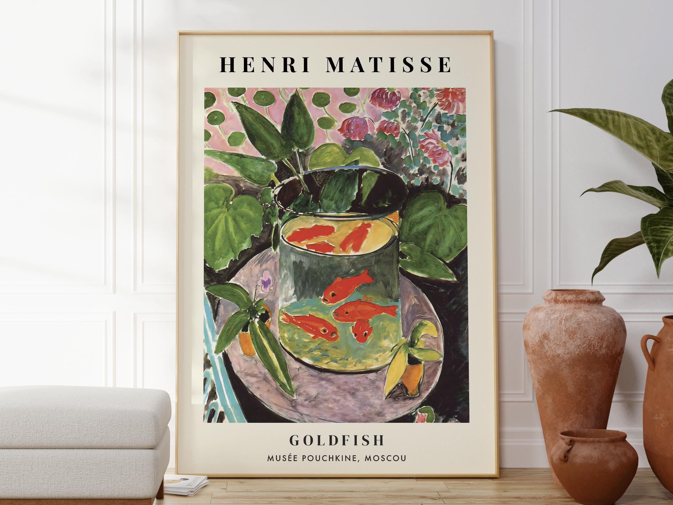 Henri Matisse Goldfish Print, Fish Bowl Art Poster, Original