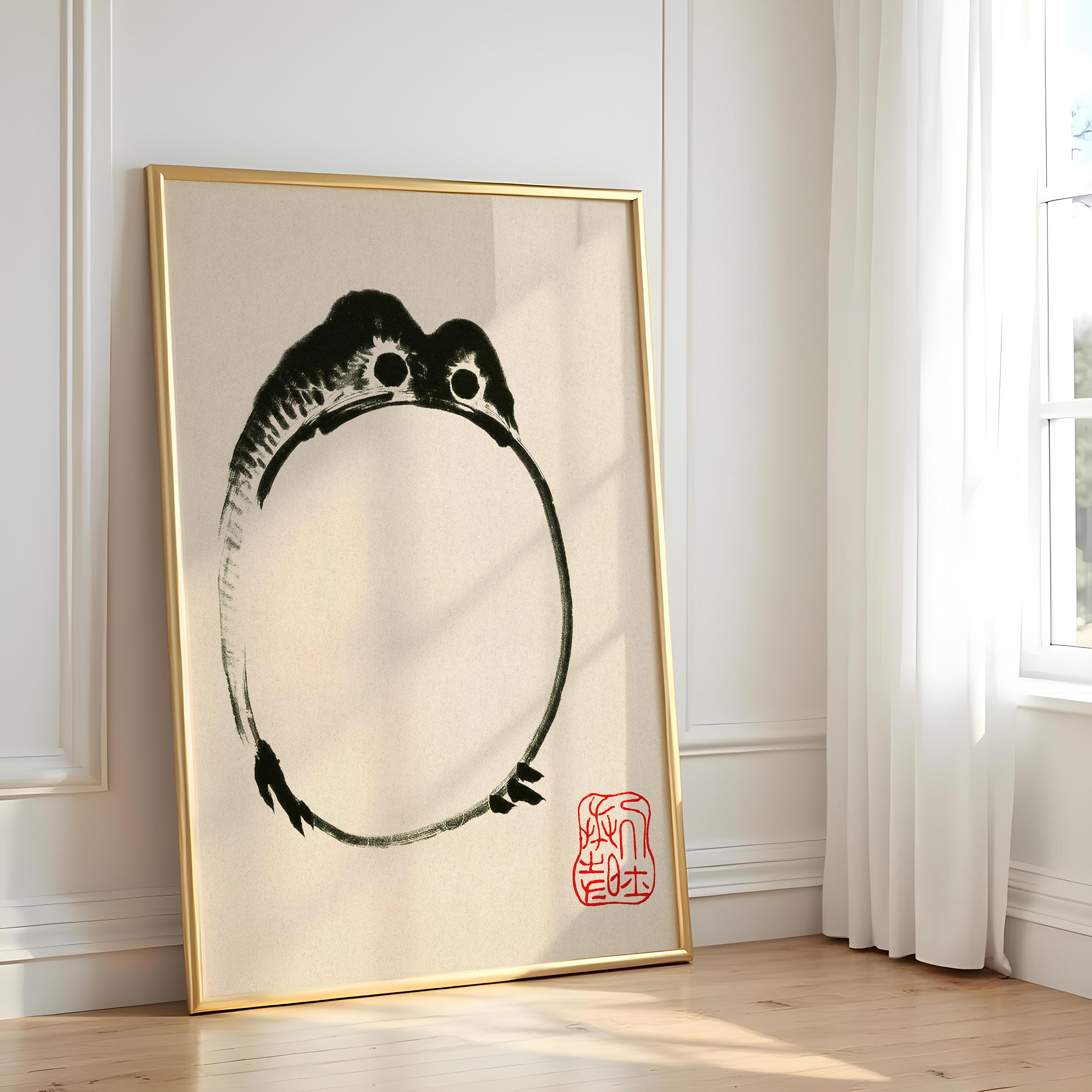 Matsumoto Hoji Fat Frog Print, Vintage Japanese Ink Art - Etsy