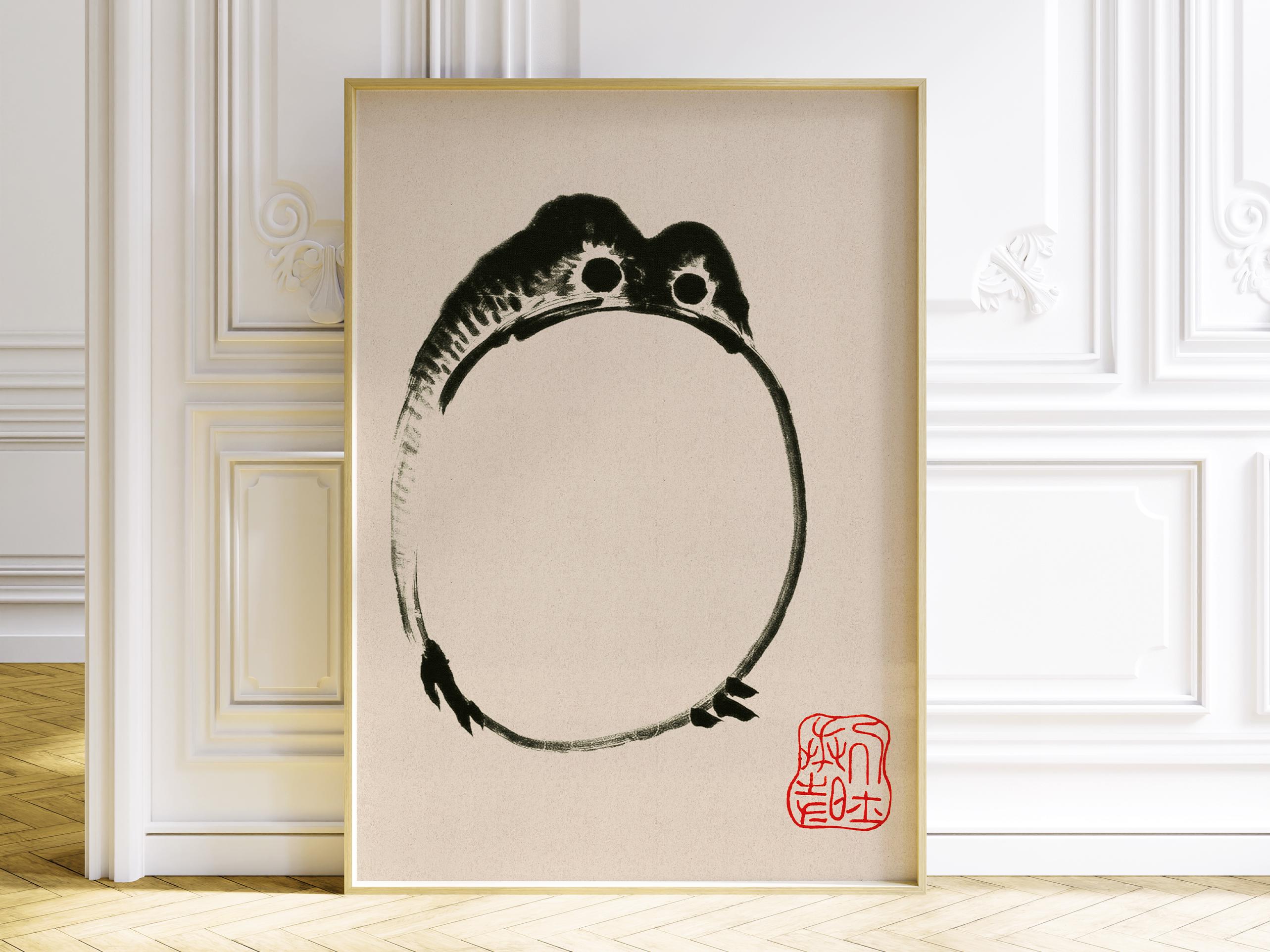 Matsumoto Hoji Fat Frog Print, Vintage Japanese Ink Art - Etsy