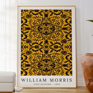 Stampa con motivo a vite di William Morris, poster di belle arti, design per carta da parati, decorazione da parete per la casa di artisti famosi, regalo di inaugurazione della casa, opera d'arte originale