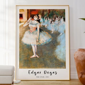 Degas Ballerina Print: French Impressionism, Ballet Artwork