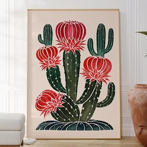 Cactus minimalista, poster in stile messicano El Maestro, stampa artistica da parete botanica, ispirata alla natura, decorazione per soggiorno, decorazione per camera da letto