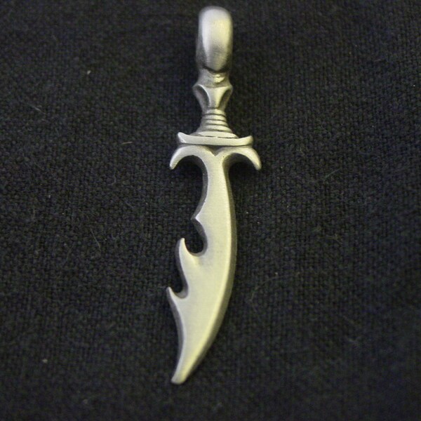 pewter dagger pendant