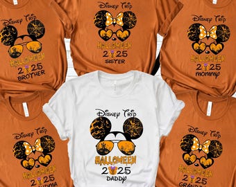 Custom Disney All Characters Halloween Shirt, Mickey & Friends Shirt, Mickey's  Halloween Party Tee, Disney Halloween Family Shirts