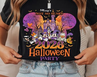 Mickey's Not So Scary Halloween Party, Mickey's Not So Scary Disney Halloween Shirt, 2026 Disney Halloween Family Shirt, Halloween Group Tee