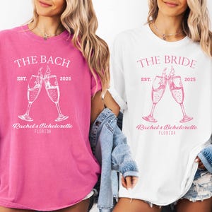 Custom Bachelorette Party Shirts, Vine Bachelorette Shirt, The Bach Club Bachelorette Shirts, Luxury Bachelorette Party Gift Shirts immagine 2