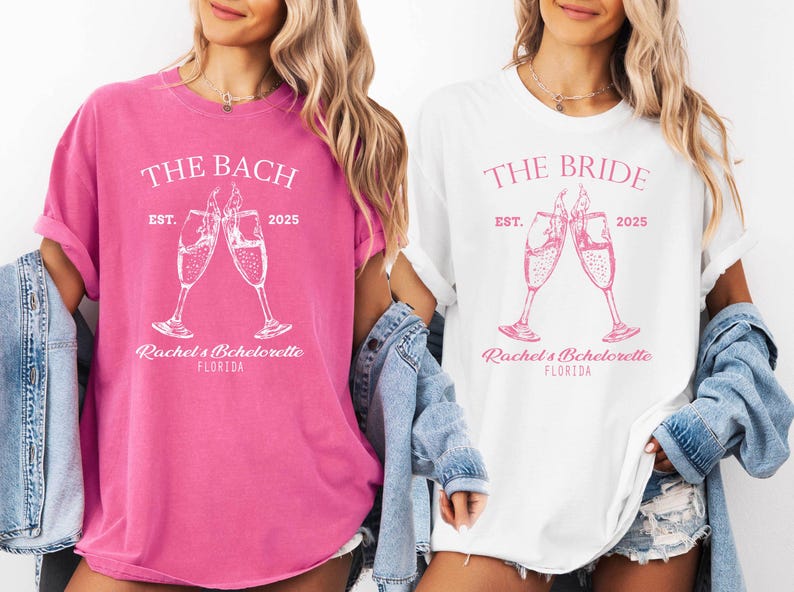 Custom Bachelorette Party Shirts, Vine Bachelorette Shirt, The Bach Club Bachelorette Shirts, Luxury Bachelorette Party Gift Shirts immagine 2