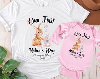 Mom Baby shirt 1st Mothers Day shirts, First Mothers Day shirt 2026, Mommy and Me Shirt, Mother Daughter Mom Girl Baby Shirt Mama Mini Shirt