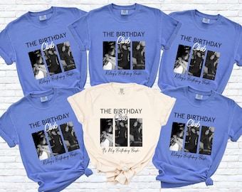 Custom Photo Birthday T-Shirt, Personalized Comfort Colors Tee