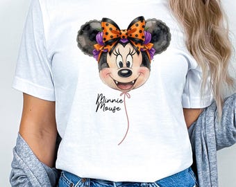 Mickey Minnie Halloween Couple Shirt, Disney Halloween Matching Shirt, Spooky Season Pumpkin Tee,Disney Halloween Shirt,Halloween Couple Tee