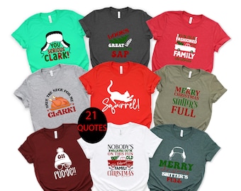 National Lampoon's Christmas Vacation T-Shirts, Funny Holiday Movie Quotes, Griswold Family Christmas Tees, Family Matching Shirt,Movies Tee