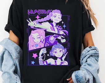 Demon Hunter Girl Squad T-Shirt, Kpop Demon Saja Girls Shirt