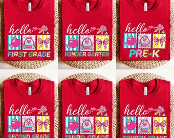 Personalized Back To School, Custom Teacher Shirt, Teacher Tee, Personalized Teacher Gift, Teacher Graduation Shirt, Elementary Kindergarten