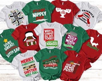 National Lampoon Christmas Vacation Shirt, Xmas Gift, Christmas Party Matching Family Movie T-shirt, Holiday Part Matching Shirts, Movie Tee