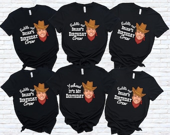Custom Cowboy Birthday Shirt, Personalized Photo T-Shirt, Western Birthday Party Tee, Cowgirl Cowboy Outfit, Custom Birthday Gift