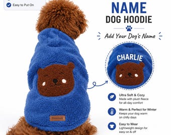 Custom Pet Shirt, Personalized Dog Shirt, Logos Pictures Text Dog Name for Large and Small dogs, Pet Apparel, Custom Name Dog Clothes
