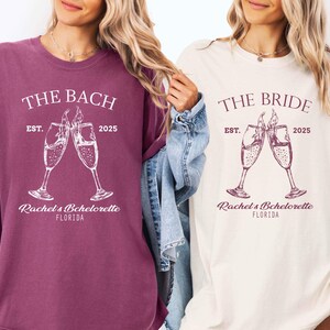 Custom Bachelorette Party Shirts, Vine Bachelorette Shirt, The Bach Club Bachelorette Shirts, Luxury Bachelorette Party Gift Shirts immagine 1
