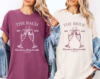 Custom Bachelorette Party Shirts, Vine Bachelorette Shirt, The Bach Club Bachelorette Shirts, Luxury Bachelorette Party Gift Shirts