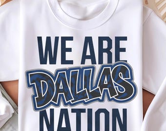 Somos Dallas Nation PNG / Diseño de America Power PNG Camisetas y tazas / Arte imprimible simple / Sublimación / America Power / Descarga instantánea