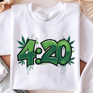 420 Weed PNG, Stoner Digital Design, Cannabis Sublimation Designs, Marijuana Leaf Art Png, Funny 420-Themed T-shirt Design, Instant Download