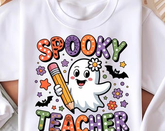 Profesor espeluznante (Png), Halloween (Png), Profesor espeluznante preppy (Png), Temporada espeluznante (Png), Profesor de Halloween (Png) Sublimación, Fantasma lindo (Png)