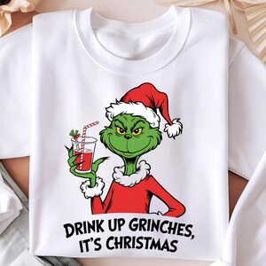 Wypij Grinches To Boże Narodzenie Png, Sezon Bożego Narodzenia Png, Wesołych Świąt Png, Sublimacja Bożego Narodzenia, Święta Png, Pobieranie cyfrowe