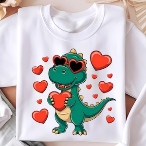 Valentinstag T-Rex Png, Dinosaurier Liebe Png, T-Rex Valentinstag Png, Süßer T-Rex Png, Dino Liebe Png, Valentinstag Dino Png, Romantischer Dinosaurier Png