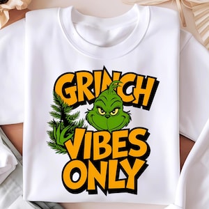 Grinch Vibes Png, Grüne Weihnachten Png, Frohe Weihnachten Design Png, Weihnachtssublimation, Weihnachtsgrinchmas Png, Weihnachtsfilm Charakter Png