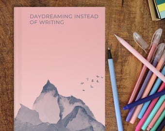 Cuaderno de tapa dura para escritores, diario inspirador para autores y creativos, regalo de escritura para amantes de la lectura, novelistas y aspirantes a escritores.