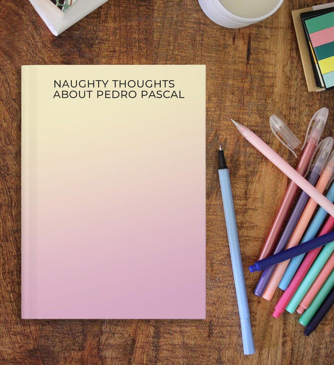 Pascal Notebook Pedro Pascal Hardcover Notebook, Funny Writer Gift - Etsy