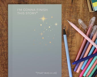 Cuaderno de tapa dura para escritores, diario inspirador para autores y creativos, regalo de escritura para amantes de la lectura, novelistas y aspirantes a escritores.