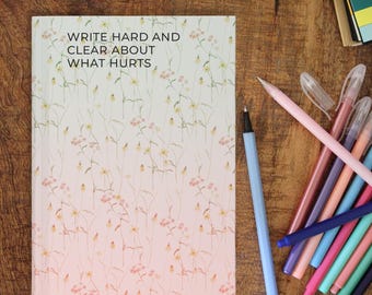 Cuaderno de tapa dura para escritores, diario inspirador para autores y creativos, regalo de escritura para amantes de la lectura, novelistas y aspirantes a escritores.