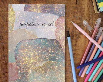 Caderno de capa dura para escritores, escritores de fanfics, diário para autores e escritores, presente para amantes de livros, vida de escritor, fanfic é arte