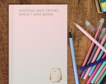 Cuaderno de tapa dura para escritores, diario inspirador para autores y creativos, regalo de escritura para amantes de la lectura, novelistas y aspirantes a escritores.