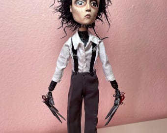Edward Scissorhands OOAK Handcrafted Doll